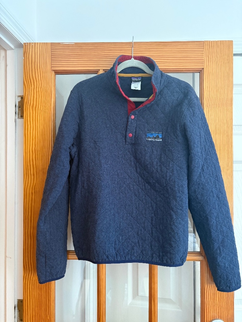 Patagonia Quilted Snap-T Pullover Jacket Cotton Blue Women’s M / Men’s S